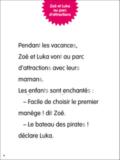 Les incollables - Premières lectures - Tome 24 -  Zoé et Luka au parc d'attractions - Niv. 3
