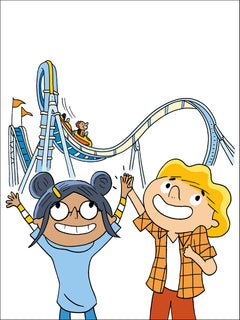 Les incollables - Premières lectures - Tome 24 -  Zoé et Luka au parc d'attractions - Niv. 3