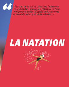 Je fais de la natation avec Léon Marchand
