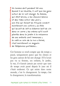 Prendre son temps et perdre son temps