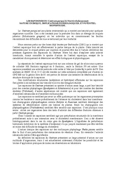 Les Saponines du Cestrum parqui