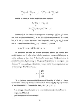 Traitement et analyse de données multidimensionnelles