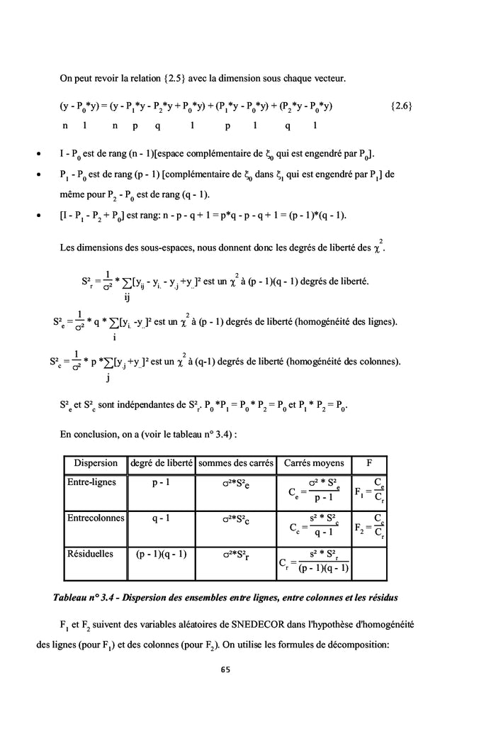 Traitement et analyse de données multidimensionnelles