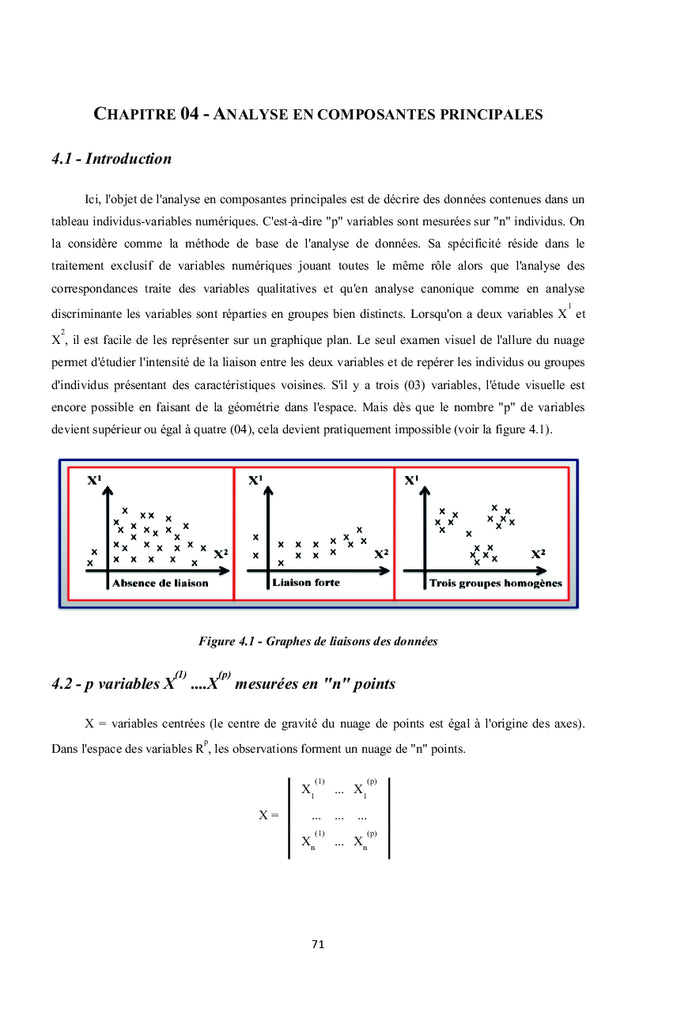 Traitement et analyse de données multidimensionnelles