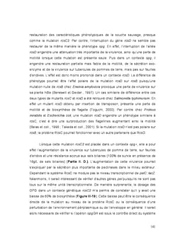 Impact des mutations OPG chez erwinia chrysanthemi