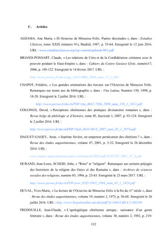 La mutation du paganisme au christianisme à travers l'Octavius
