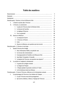 La mutation du paganisme au christianisme à travers l'Octavius