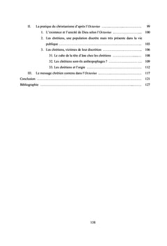 La mutation du paganisme au christianisme à travers l'Octavius