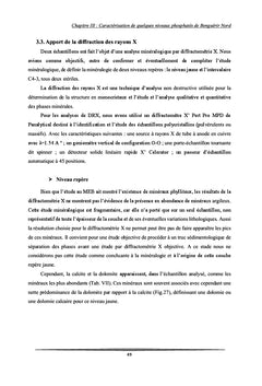 Etude geologique et geominiere du panneau 7 de gisement de Benguerir
