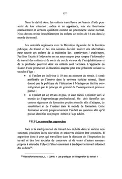 Le Secteur Informel dans la Region Boeny