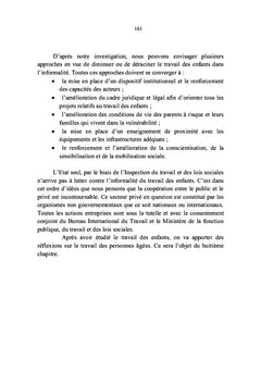 Le Secteur Informel dans la Region Boeny