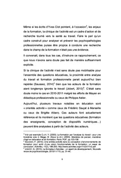 Le referentiel entre formation et developpement du metier