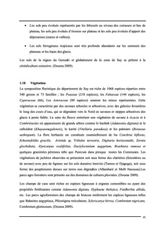 Evaluation de la vulnerabilite et de l'adaptation des ruiminants