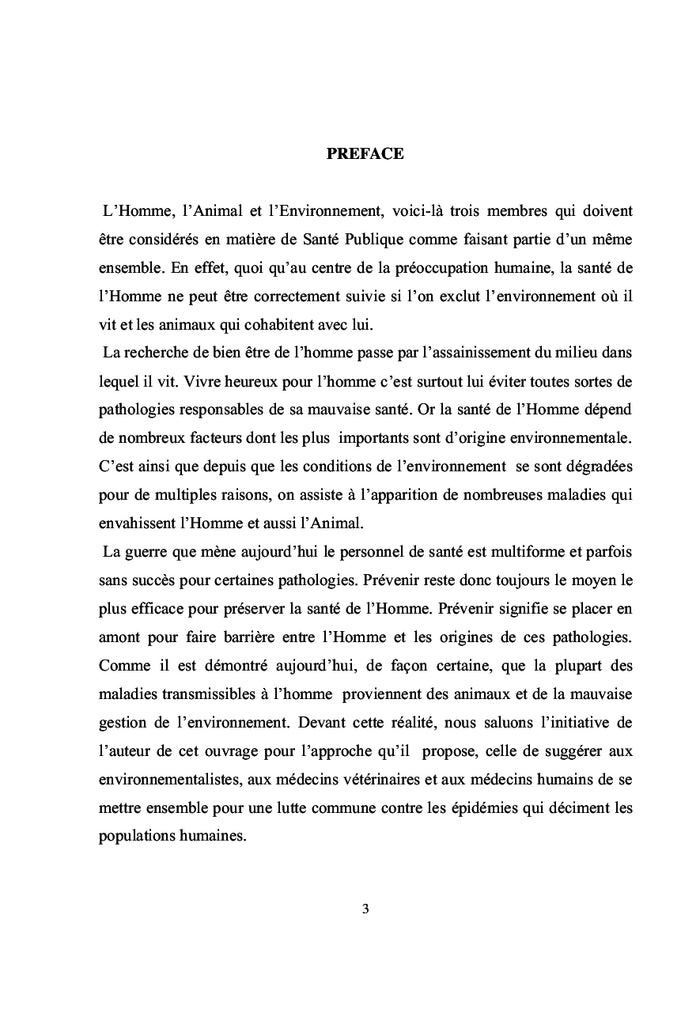 Approche une Seule Santé: Animale, Humaine, Environnementale