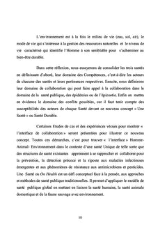 Approche une Seule Santé: Animale, Humaine, Environnementale