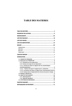 Les déterminants de non-observance au traitement antirétroviral