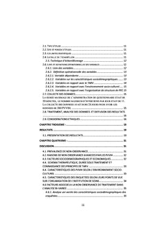 Les déterminants de non-observance au traitement antirétroviral
