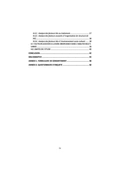 Les déterminants de non-observance au traitement antirétroviral