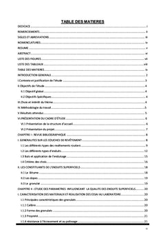 Proposition de formulation et mise en oeuvre des enduits superficiels