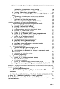 Réflexion sur l'adaptation des normes internationales d'audit aux PME