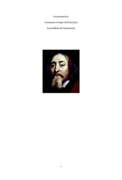 Comenius, critique de Descartes. Le problème de l'expression