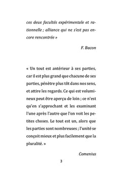 Comenius, critique de Descartes. Le problème de l'expression