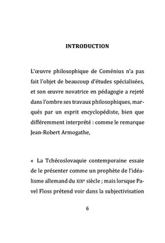 Comenius, critique de Descartes. Le problème de l'expression
