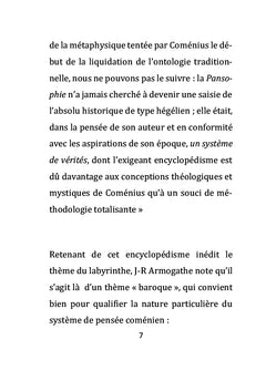 Comenius, critique de Descartes. Le problème de l'expression