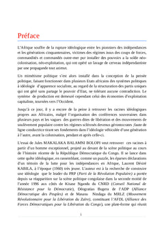 Pensée politique de Laurent Désiré KABILA