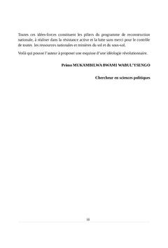 Pensée politique de Laurent Désiré KABILA