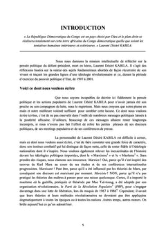 Pensée politique de Laurent Désiré KABILA