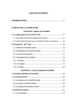 La pratique de l'anesthésie dans l'Est algérien: où on est-il?