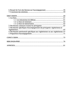 Être enceinte et végétarienne ou végétalienne en France au 21e siècle
