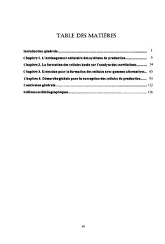 Formation des Cellules de Production à l'aide de la Statistique