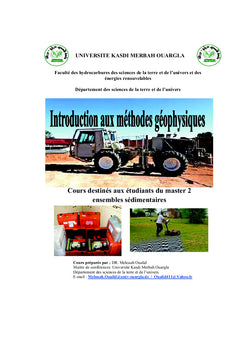 Introduction aux méthodes géophysiques