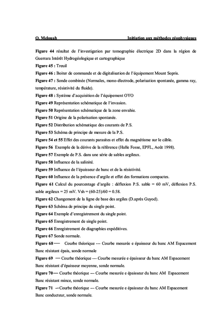 Introduction aux méthodes géophysiques