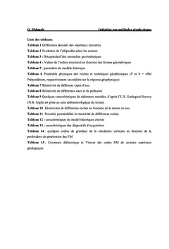 Introduction aux méthodes géophysiques