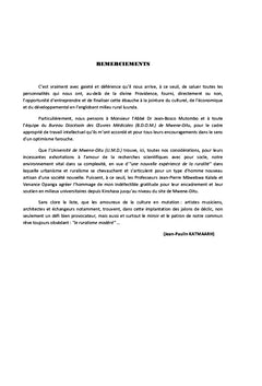 La problEmatique du dEveloppement du Micro-Royaume-Kaninchin-Luunda