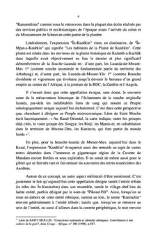La problEmatique du dEveloppement du Micro-Royaume-Kaninchin-Luunda