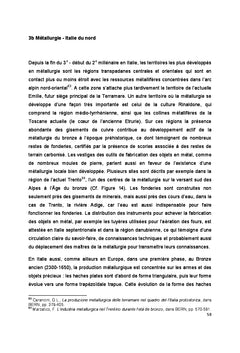 Contacts entre l'Etrurie et le Bassin des Carpates à l'Âge du Bronze