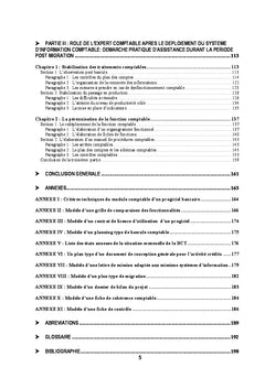 Méthode de paramétrage du module comptable d'une banque