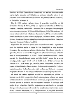 Bioefficacité d'extrait de la rue sur Culiseta longiareolata