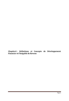 Le développement financier et l'inégalité de revenu