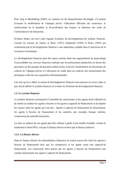 Le développement financier et l'inégalité de revenu