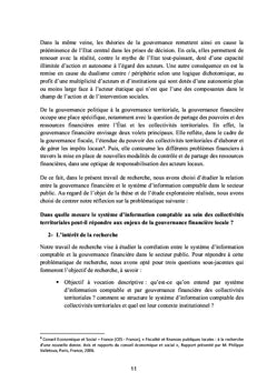 Le système d'information comptable pour une gouvernance financière