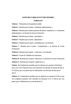 Compréhension et Observance des traitements médicamenteux chez les personnes âgées
