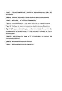 Compréhension et Observance des traitements médicamenteux chez les personnes âgées