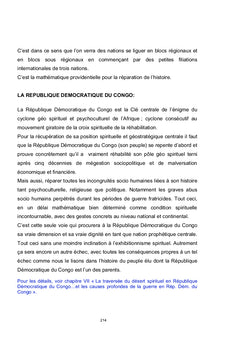 LA REHABILITATION D'UN CONTINENT