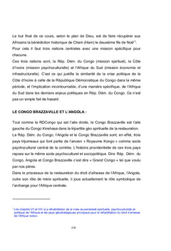 LA REHABILITATION D'UN CONTINENT