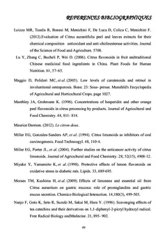 Etude phytochimique et antioxydante de six variétés de Citrus